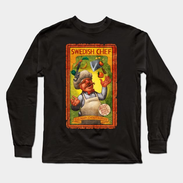 SWEDISH CHEF BORK BORK BORK Long Sleeve T-Shirt by ngepetdollar